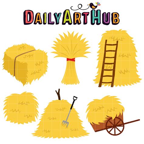 Haystack Clip Art Set – Daily Art Hub – Free Clip Art Everyday