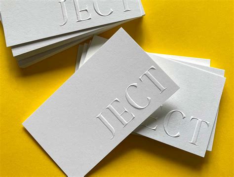 Embossed Business Cards