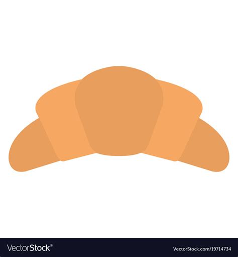 Delicious croissant bread icon Royalty Free Vector Image