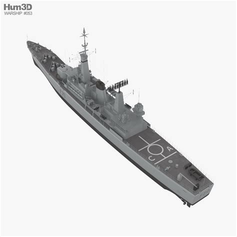 Leander-class frigate 3D model - Ship on Hum3D