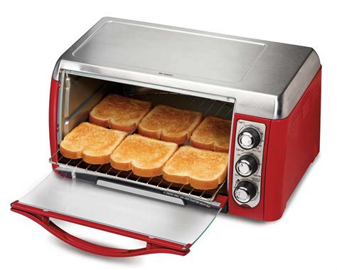 Hamilton Beach 31335 Red Large Six Slice Toaster Oven | Toasty Ovens