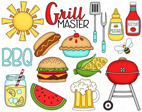 BBQ Clipart Summer Barbecue Clipart Picnic Clip Art Bbq UK | domundocoaching.com