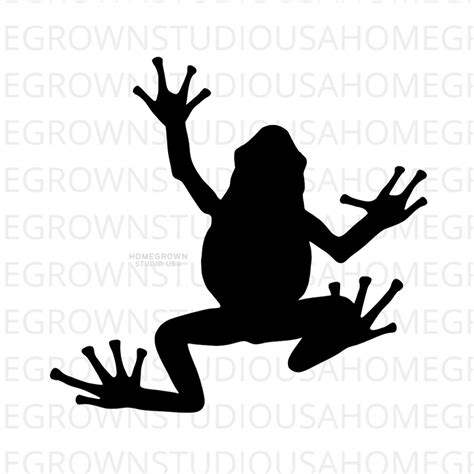 Frog SVG, Climbing Frog Silhouette, Rainforest Reptile Clipart, Svg, Dxf, Eps Png Jpg, Instant ...