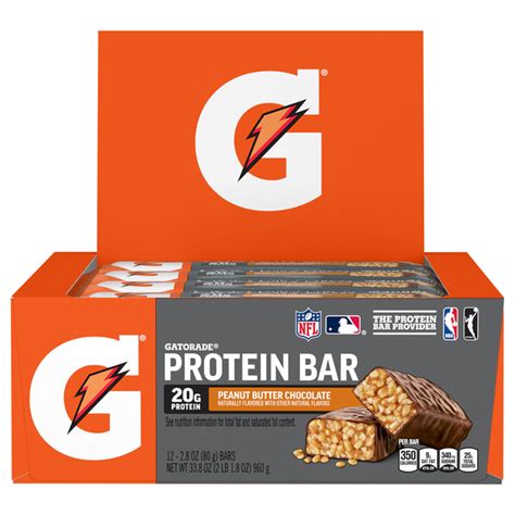 Save on Gatorade Whey Protein Bar Chocolate Peanut Butter - 12 ct Order Online Delivery | Stop ...