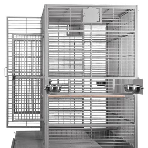 8040FL Platinum - 80"x40"x74" Double Macaw Cage with Divider