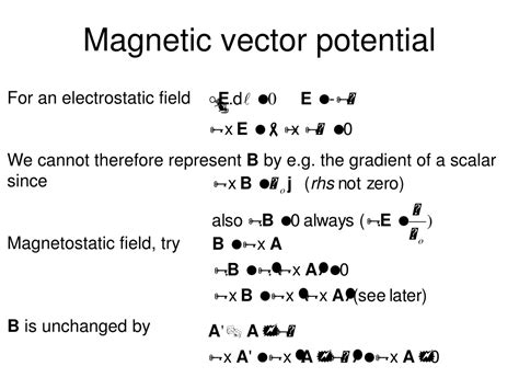 PPT - Magnetic vector potential PowerPoint Presentation, free download - ID:9299845