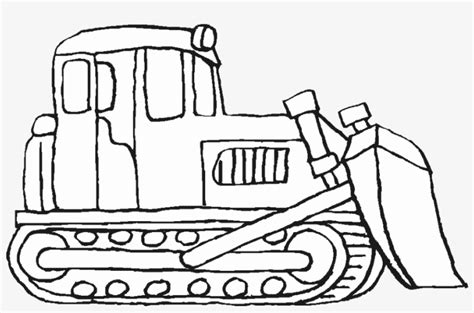 Construction Vehicles Coloring Pages Bulldozer - Bulldozer Printable Coloring Pages Transparent ...