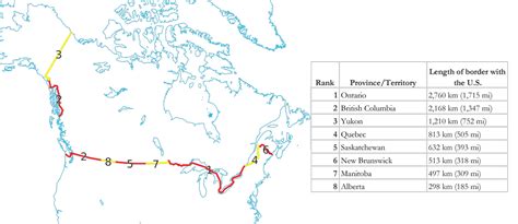 Interesting Geography Facts About the US-Canada Border - Geography Realm