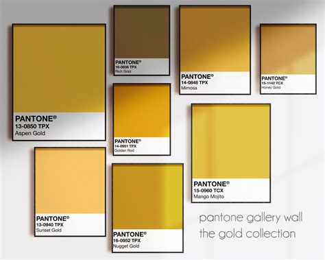 √ Pantone Color Gold Metallic