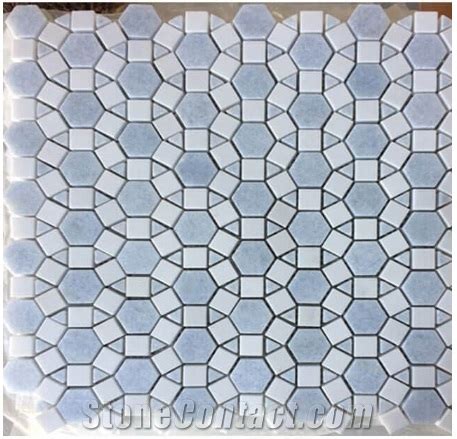 Blue Marble Mosaic Tiles Wall And Floor Tiles from China - StoneContact.com