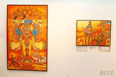 The 'Chuvar Chitra Kala' or Kerala Mural Paintings on Mahabharatam now in Chennai | RITZ