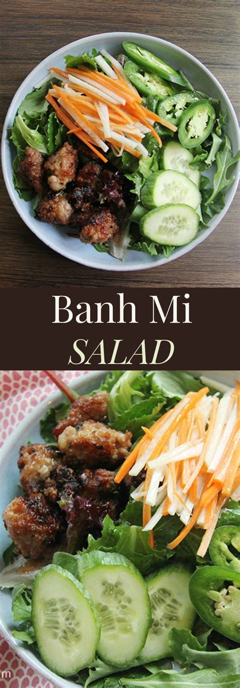 Banh Mi Salad - the traditional Vietnamese Banh Mi sandwich is reinvented in this healthy salad ...