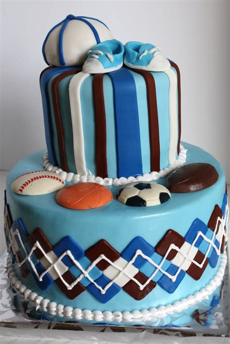 SAB Cakes!: Boy Babyshower sports cake