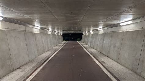 Empty Tunnel at Night · Free Stock Photo