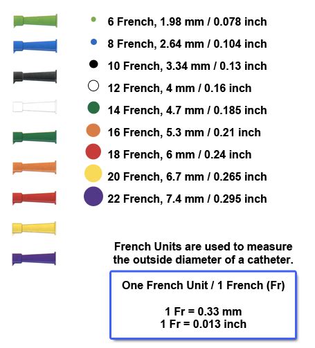 Intermittent And Foley Catheter Size Guide Liberator, 41% OFF