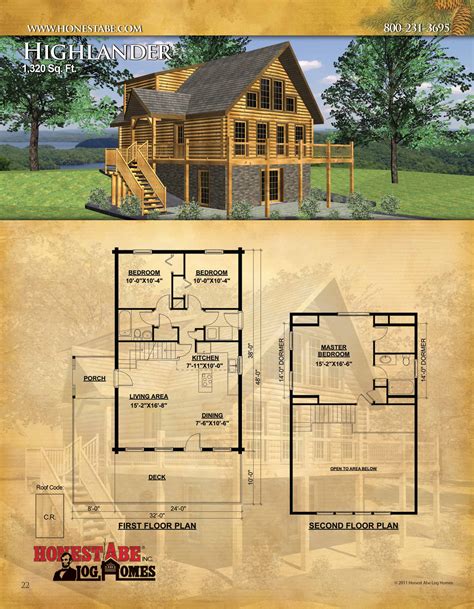 Browse Floor Plans for Our Custom Log Cabin Homes