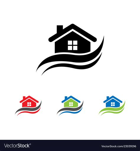 House logo design Royalty Free Vector Image - VectorStock