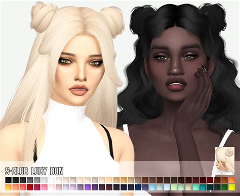 Sims 4 Cc Hair Buns / sims 4 cc // custom content hairstyle // ponytail updo bun ... | Connor Potts