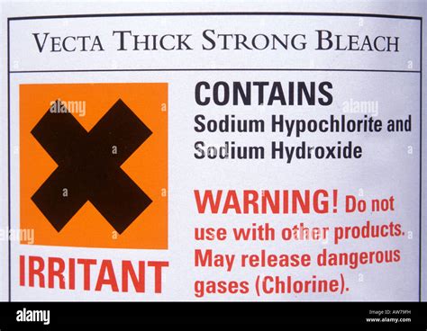 Bleach Msds Printable Labels