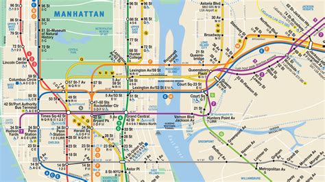 High Resolution New York Subway Map - Carolina Map