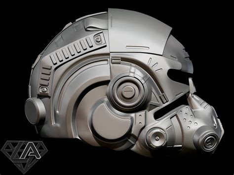 TitanFall 2 Pilot Sci Fi Helmet - 3D Model by LAfactorystore