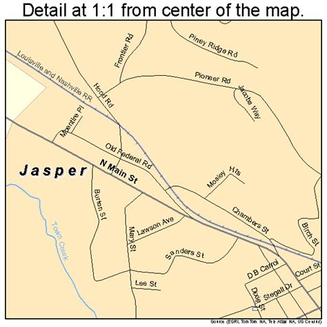 Jasper Georgia Street Map 1341932