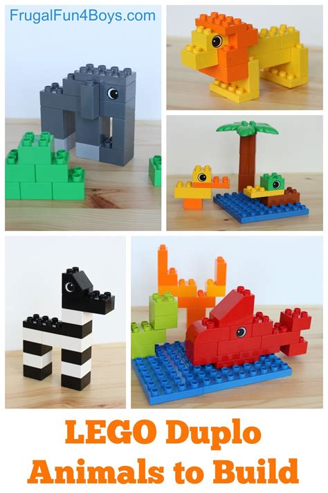 LEGO Duplo Animals to Build - Frugal Fun For Boys and Girls | Lego activities, Lego for kids ...