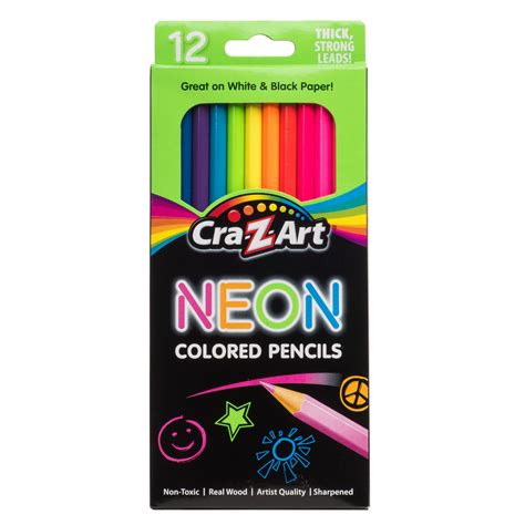 Cra-Z-Art Neon Colored Pencils, Multicolor 12 Count, Beginner Child Ages 4 and up - Walmart Business