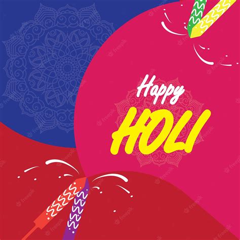 Premium Vector | Happy Holi Festival of Colors