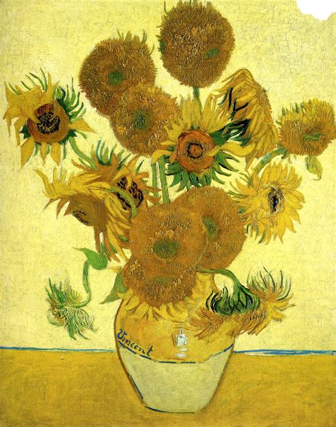 Still Life - Vase with Fifteen Sunflowers, 1888 - Vincent van Gogh - WikiArt.org