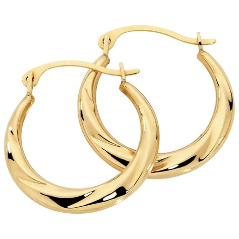 Hoop Earrings in 10kt Yellow Gold