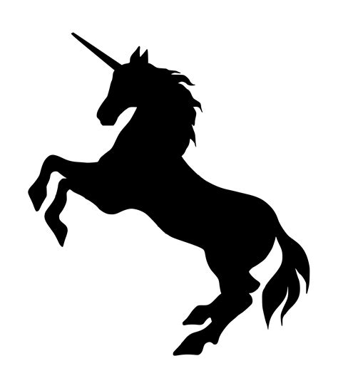 Unicorn Silhouette PNG Transparent SVG Vector | OnlyGFX.com