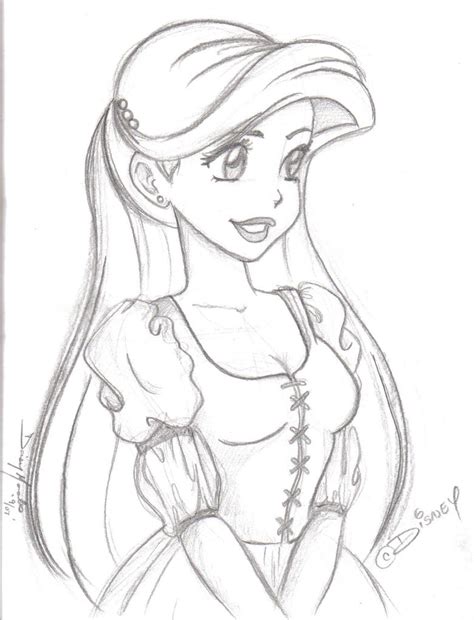 Ariel Sketch by Jupta on DeviantArt