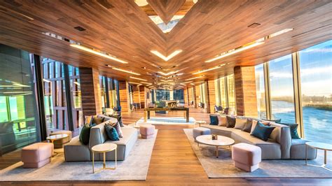 See inside the American Copper Buildings’ amenity-filled sky bridge | 6sqft