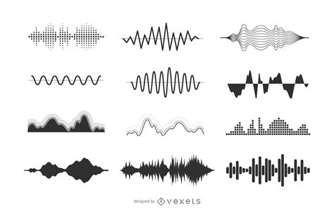 Sound Waves Illustration Collection Vector Download