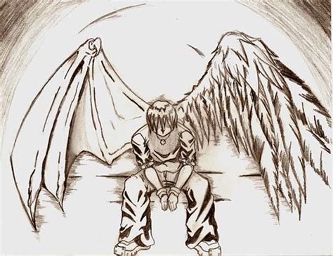 Fallen Angel Drawing at GetDrawings | Free download