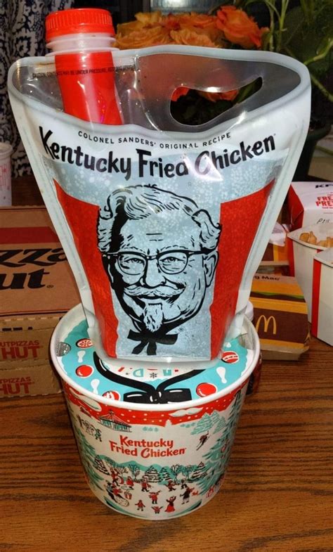 What is the Average Serving Size of the Drinks in a Kfc Beverage Bucket?