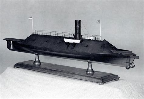 Model Of Ironclad Warship Css Virginia Photograph by Us Navy/naval History And Heritage Command ...