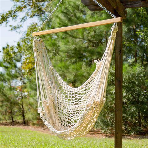 Pawleys Single Cotton Rope Hammock Swing