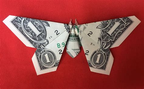 Dollar Bill Origami Simple BUTTERFLY 3D Sculpture Money | Etsy