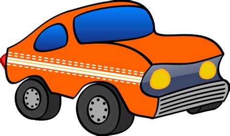 Orange Cartoon Car Clip Art at Clker.com - vector clip art online, royalty free & public domain