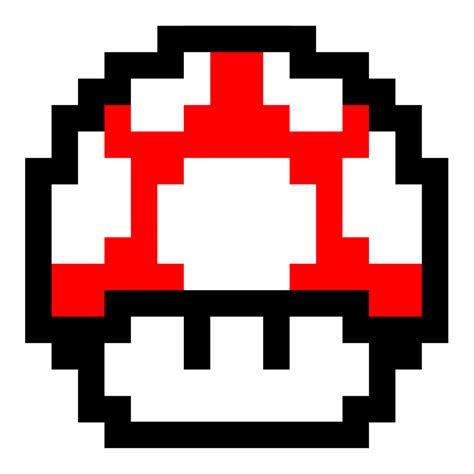 Super Mario Red Mushroom Pixel | Pixel tattoo, Retro gaming art, Pixel art design