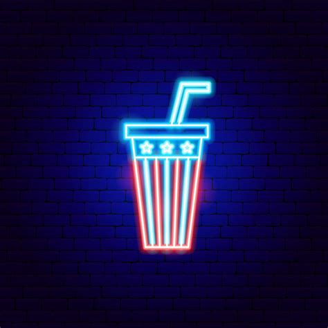 USA Drink Neon Sign 5096851 Vector Art at Vecteezy