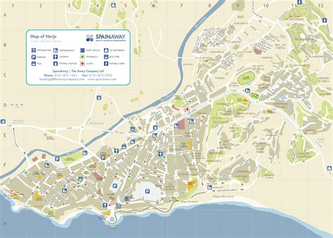 Nerja tourist map