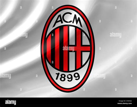 AC A.C. Milan logo flag symbol icon Stock Photo - Alamy