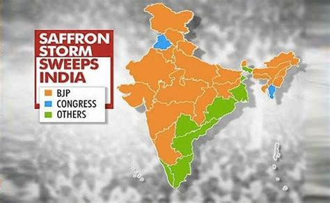 India Map With Bjp Ruled States - United States Map