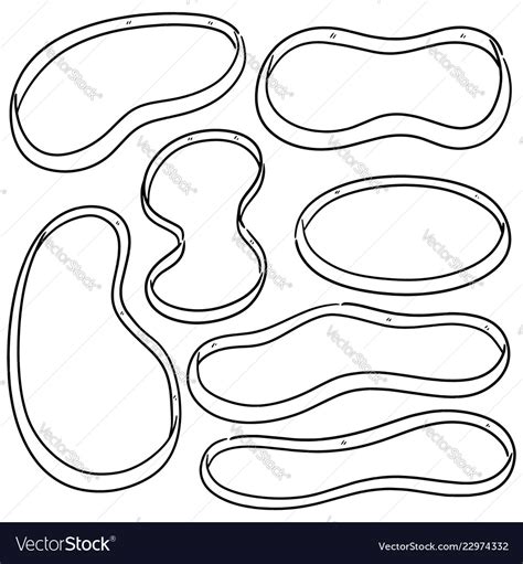 Set of rubber bands Royalty Free Vector Image - VectorStock