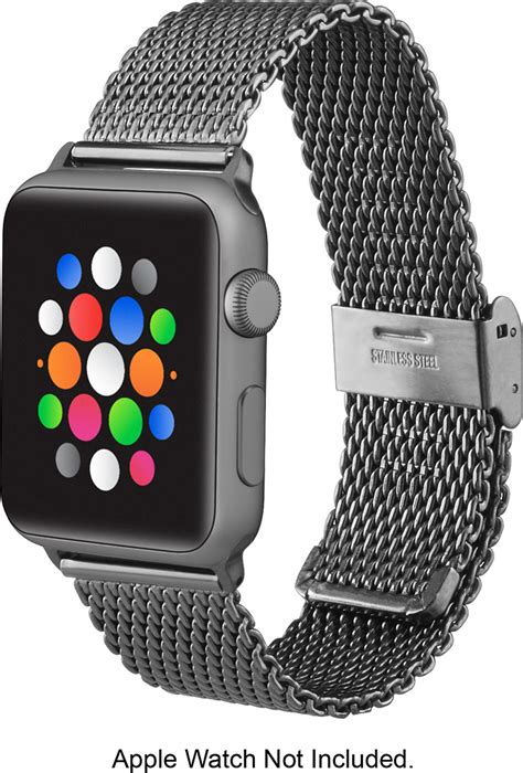 Customer Reviews: Platinum™ Linked Mesh Metal Band for Apple Watch 42mm (Series 1-8) and Apple ...