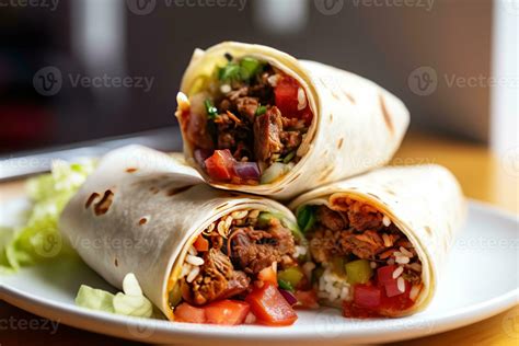 stock photo of Burrito mexico in plate mexican food photography 25338283 Stock Photo at Vecteezy