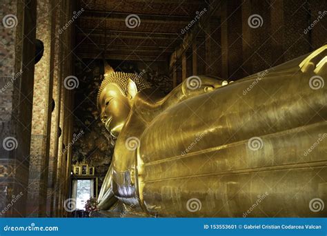 Feet View of the Reclining Buddha in Bangkok Stock Image - Image of fine, religious: 153553601